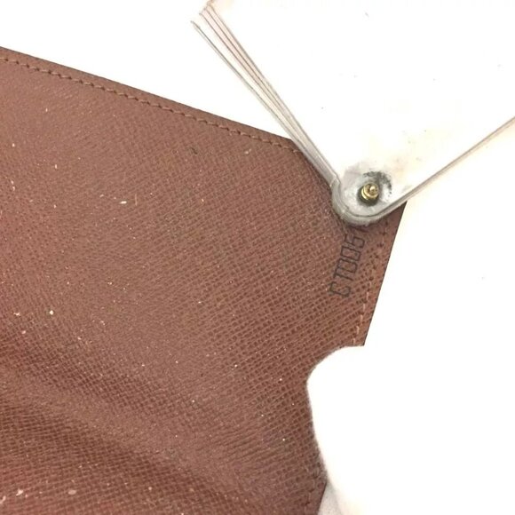 299152AH (C1) Louis Vuitton Wallet Card Case Porte Billets Pression Brown Monogr - Picture 8 of 9